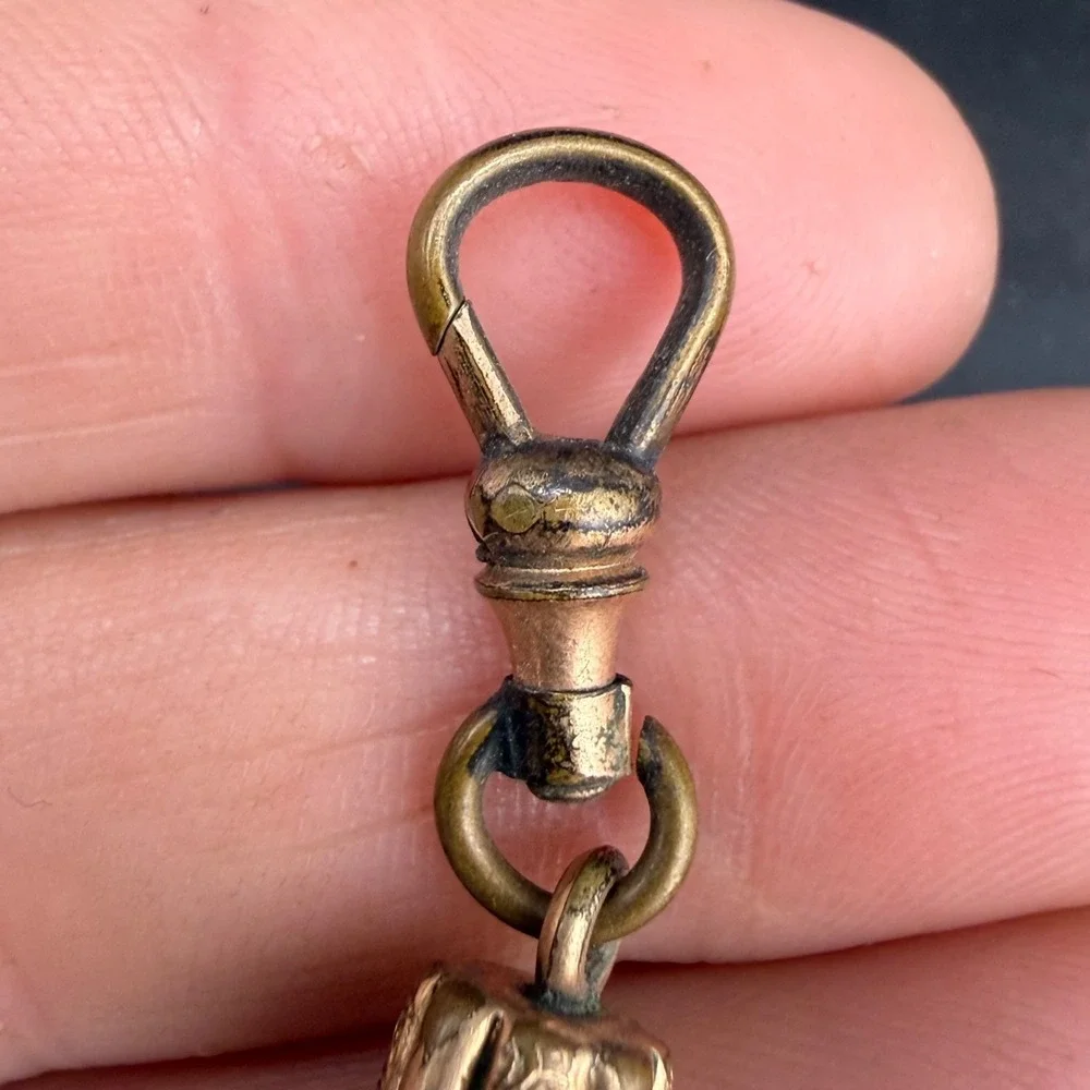 Vintage Dog Clip Watch Fob Attachment Gold Filled